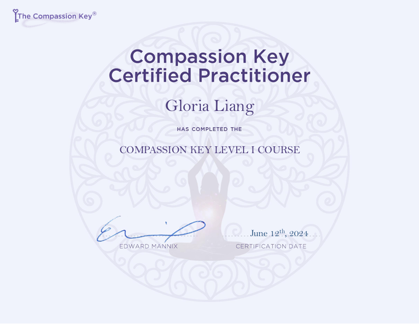 Compassion Key Level 1 Practitioner Cert.